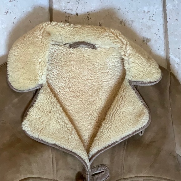 Men's Vintage 1980 Australian Tan Shearling Coat - 40 inch chest size - Picture 2 of 13
